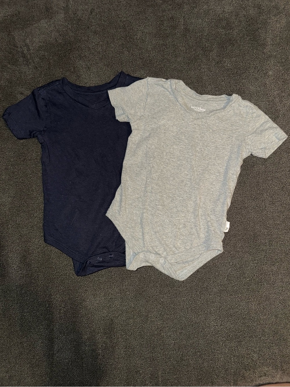 Set of 2 Baby Boy Short-Sleeve V-neck One Piece